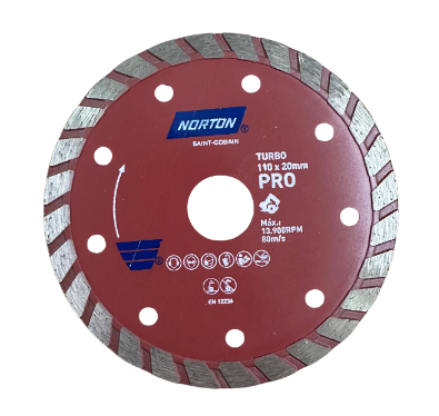 Disco de Corte diamantado 110x20mm (METAL) - 70184624362 - NORTON