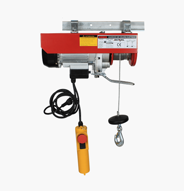 Guincho elétrico 100/200Kg 220v Mono. S/Caçamba 12MT 6MM - 00042282.0 - Motomil
