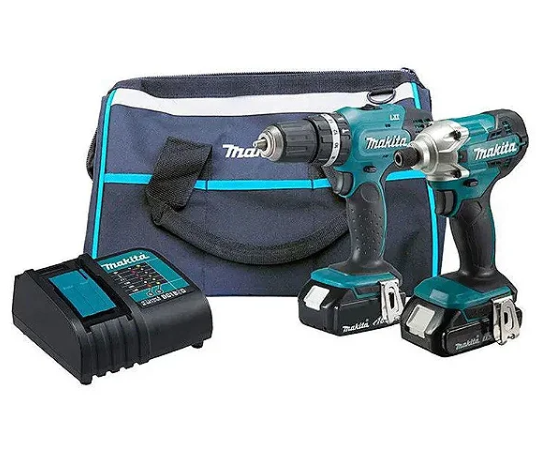 Parafusadeira\Furadeira De Impacto 1/2'' 18V 2 Baterias C/ Carregador C/ Bolsa - DLX2336SYX - Makita