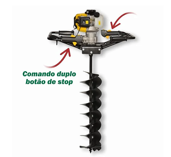Perfurador De Solo BFG520D 2T Com Pegador Duplo Com Broca Gasolina - 60251 - Buffalo