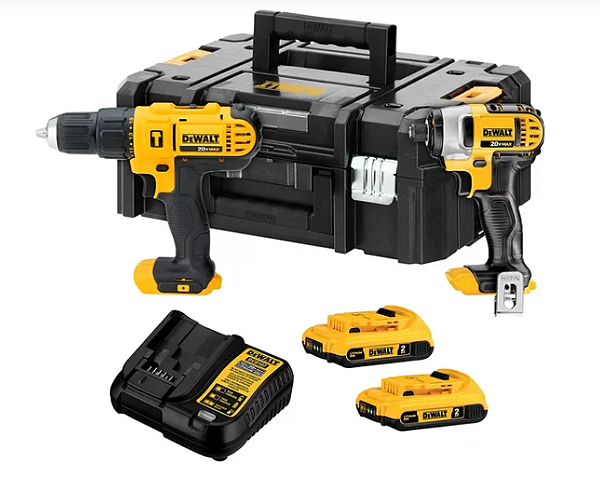 Parafusadeira/Furadeira COMBO BAT. 20V 127/220V - DCK222D2T-BR - DeWALT