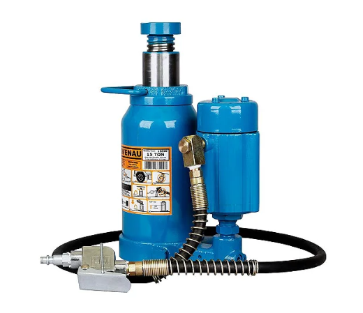 Macaco Hidropneumático MTP 15 Toneladas Com Válvula Garrafa - 15800RP - Bovenau