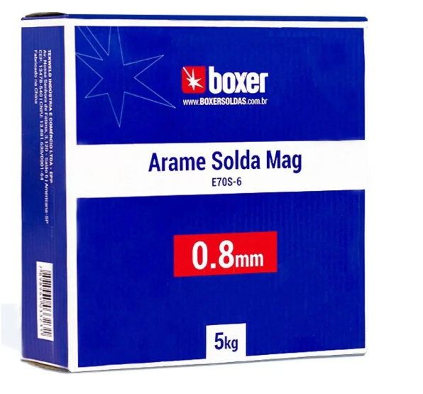 Arame de Solda MIG 0.8mm 5Kg - 1570001 - Boxer