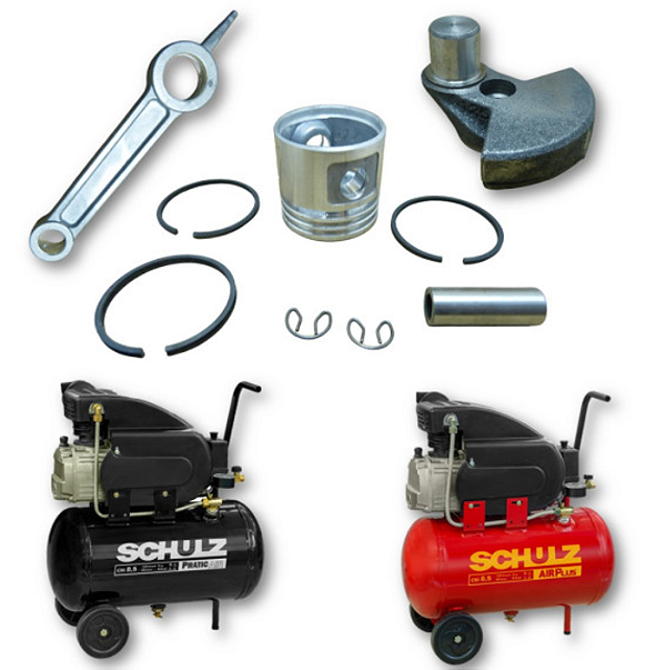 Virabrequim/Pistão/Biela/Anel (CSI8,5) - 016.0150-0/AT - Schulz