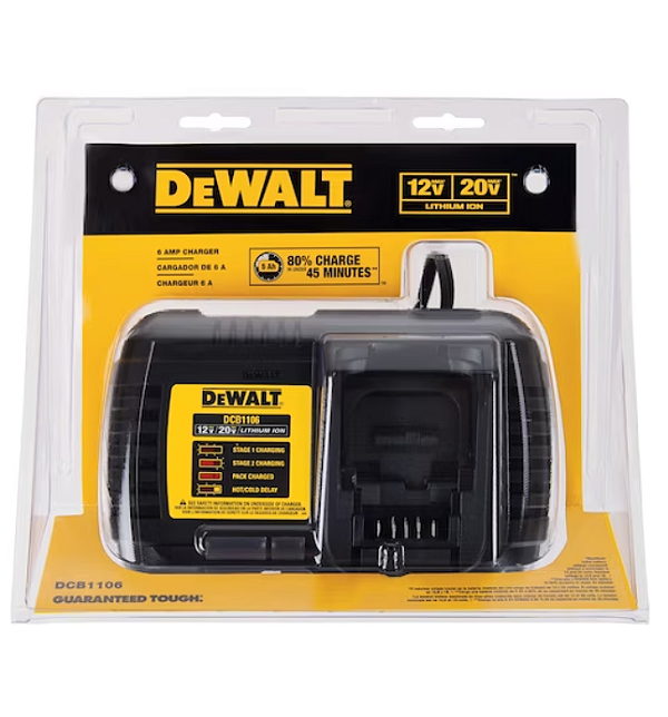 Carregador 20v a 60v 6Ah - DCB1106-BR - DeWALT