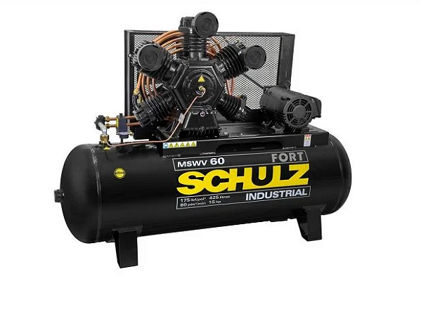 Compressor de Ar MSWV-60 FORT/ 425 Litros 220/380/440V Trifásico 15CV 2P60 - 924.3461-0 - Schulz