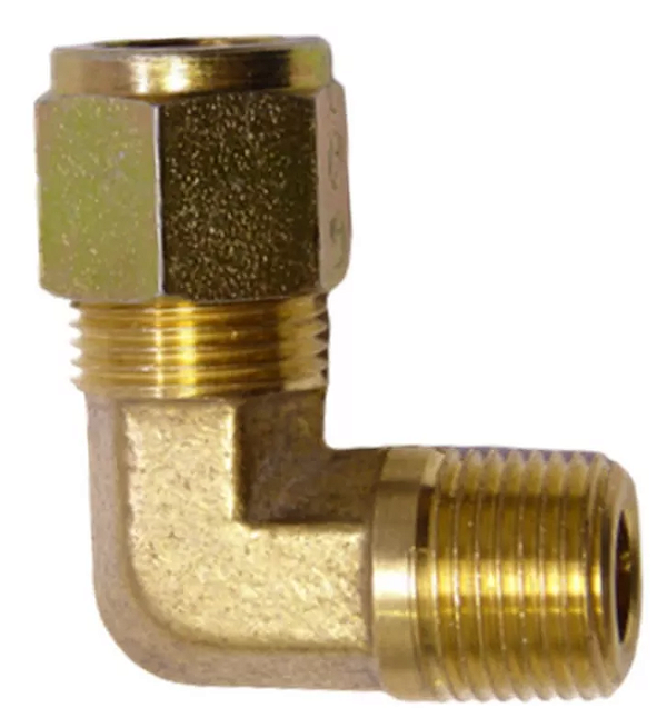 Conexão Roscada Tipo Cotovelo Latão 3/8POL - 0030254-6AT - Schulz