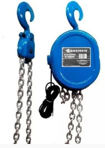 Talha Eletrica 1TON 3M 220V 572W com boteira com comando - BR - 8287 - Bremen