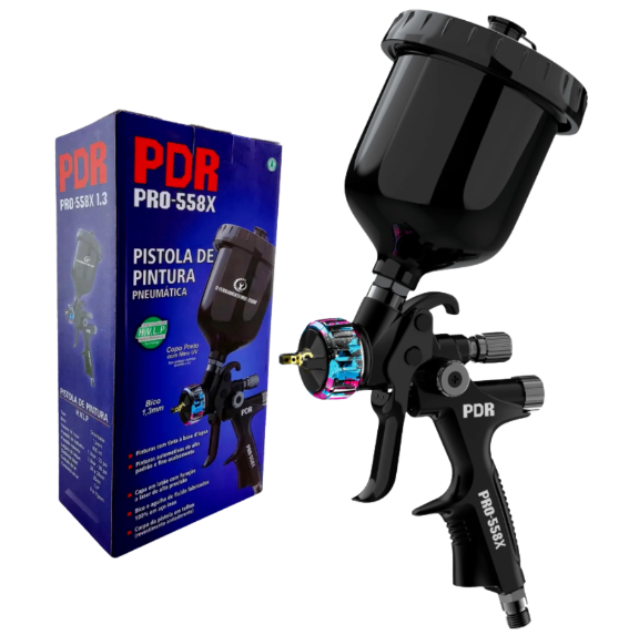 PISTOLA DE PINTURA MOD. HVLP (1.3MM) 600ML PRO-558X - BERLIN