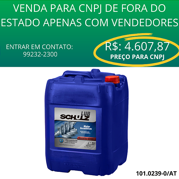 OLEO LUB SINTETICO SCHULZ CETUS PAO 46  (20 LTS) - 8.0000H