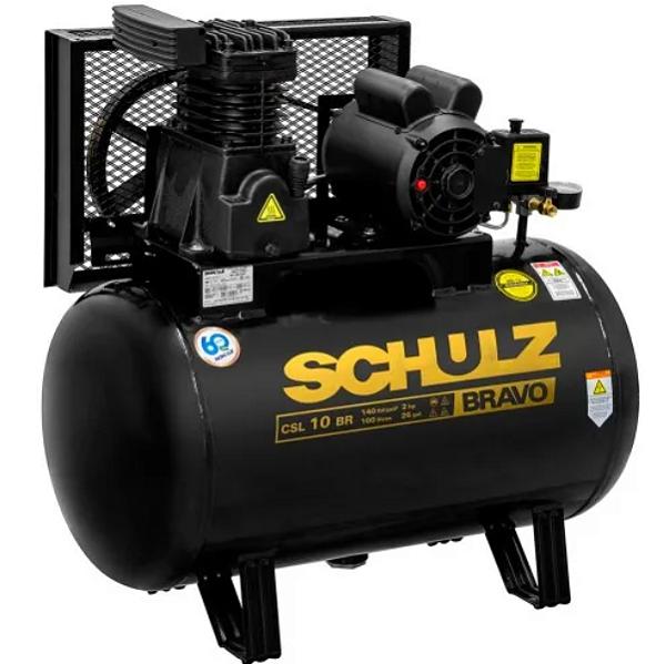 COMPRESSOR DE AR CSL 10 BR/100L 220V BRAVO 2CV 2P 60HZ