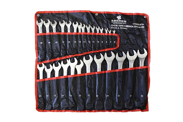 CHAVE COMBINADA 6-32MM (JG 26PCS) 6761 - BREMEN