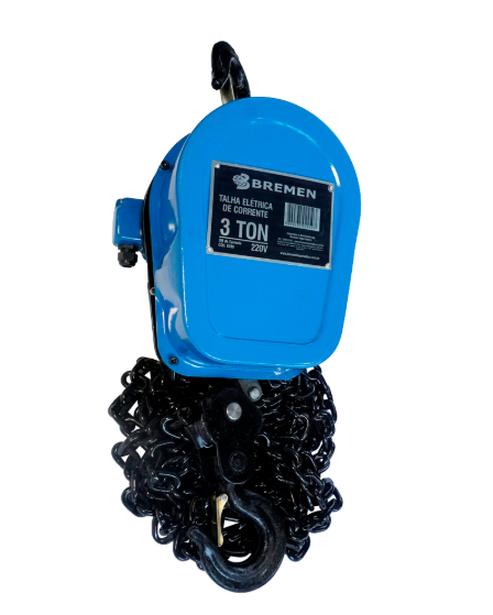 TALHA ELETRICA 3TON 5M 220V C/ BOTOEIRA C/ COMANDO - BREMEN