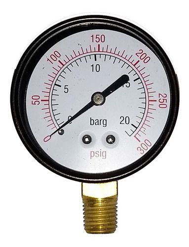 MANOMETRO 1/4 - 300 LBS - VERTICAL - OD09 - JOITEC