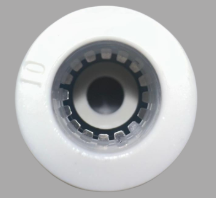 UNIAO RETA REDUCAO TUBO 10 P/ 8MM (BRANCO) - BERLINER