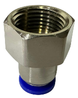 CONEXAO RETA ROSCA FEMEA 1/2 P/ 10MM (PRETO) - PPCF-10-04 - BERLINER