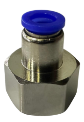 CONEXAO RETA ROSCA FEMEA 1/2 P/ 8MM (PRETO) - PPCF-08-04 - BERLINER