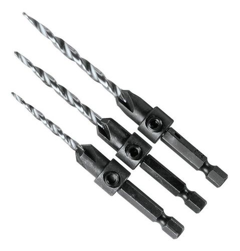 BROCA ESCAREADORA CONICA 11/64-3/16-7/32 (KIT) 3PCS - A-99661 - MAKITA