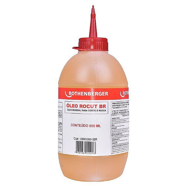 OLEO LUB ROSCA CORTE EMBALAGEM - ROSQUEADEIRA (500ML) ROCUT - 08000001BR - rothenberger