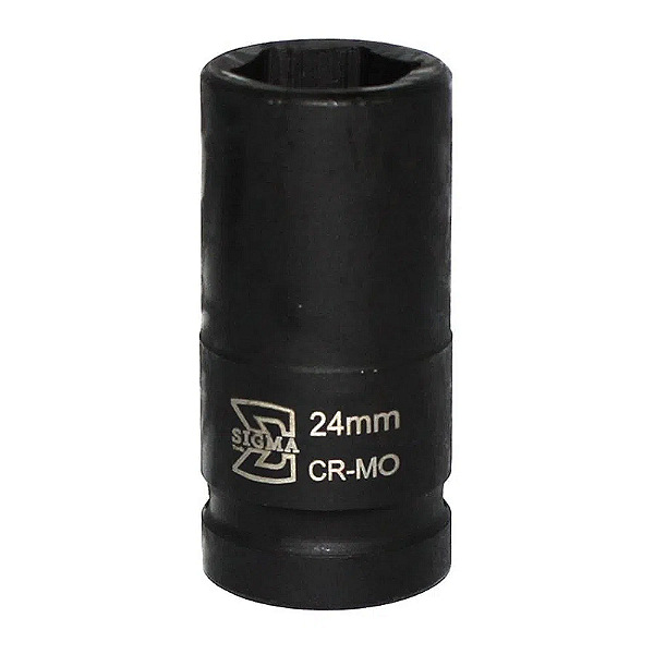 SOQUETE IMPACTO LONGO 3/4POL. 24MM (PRETO) - SIGMA
