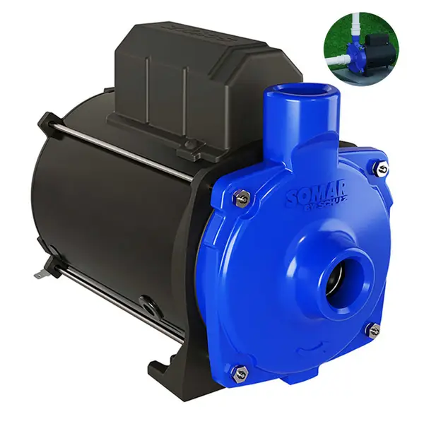 BOMBA D AGUA CENTRIFUGA SSCX-1 DB-3 1 CV MONO 127V - SOMAR