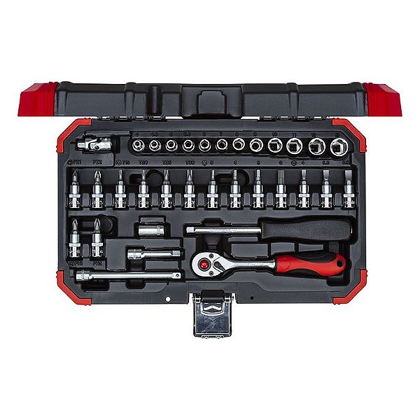 SOQUETE SEXTAVADO 1/4 - 4-13MM R49003046 (JG) 33PCS - GEDORE