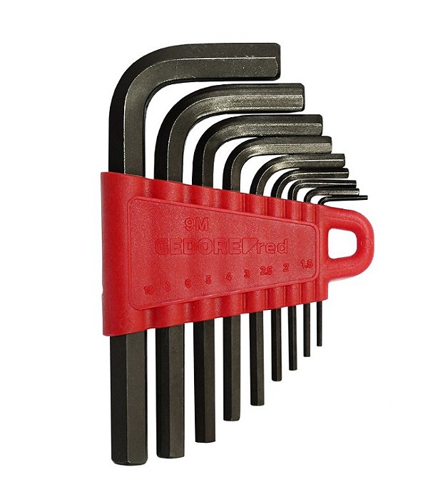 CHAVE HEXAGONAL L 1,5A10 - R36605109 (JG) 9PCS ALLEN - GEDOR
