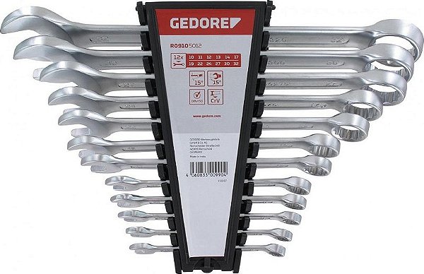 JOGO DE CHAVE COMBINADA 10-32MM C/12PCS R09105012 - GEDORE R