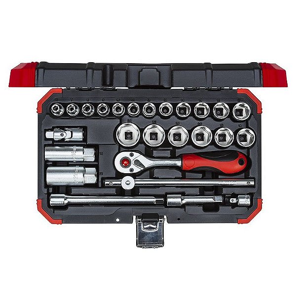 SOQUETE SEXTAVADO 3/8 - 6-24MM R59003026 (JG) 26PCS - GEDORE