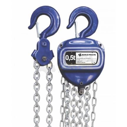TALHA MANUAL DE CORRENTE 0,5 TON 5M - BREMEN
