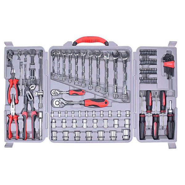 JOGO DE FERRAMENTAS (JG C/ 110 PCS) C/ MALETA - WORKER