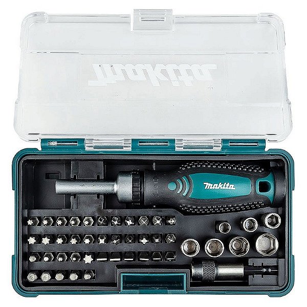 JOGO DE BITS C/ CHAVE MANUAL 47 PCS - MAKITA