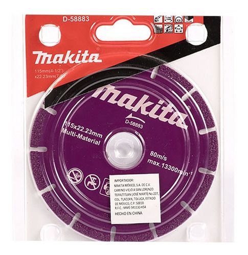 DISCO DIAMANT. MULTIMATERIAIS 4.1/2 115MM (CONCRETO) - MAKIT