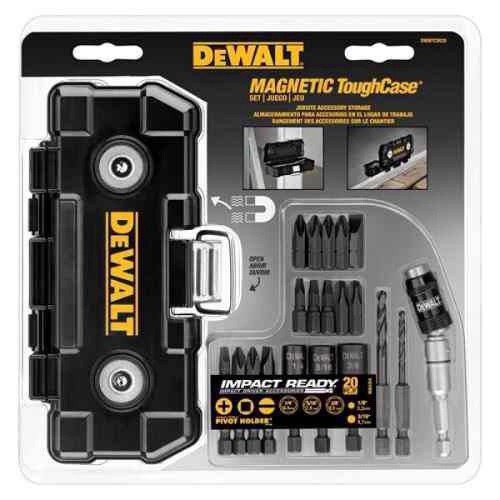 KIT DE PONTAS 2POL. C/ ESTOJO MAGNETICO (20 PCS) - BLACK DEC