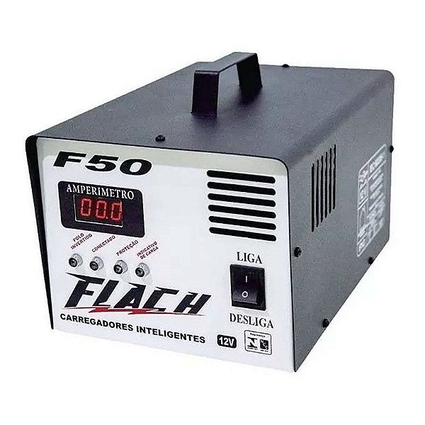 CARREGADOR DE BATERIA INTELIGENTE F50 127/220V 50A 12V