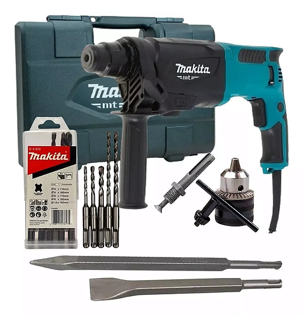 MARTELETE SDS PLUS 26MM C/ KIT PERFUR/ROMP 2KG 800W 2.7J MAK
