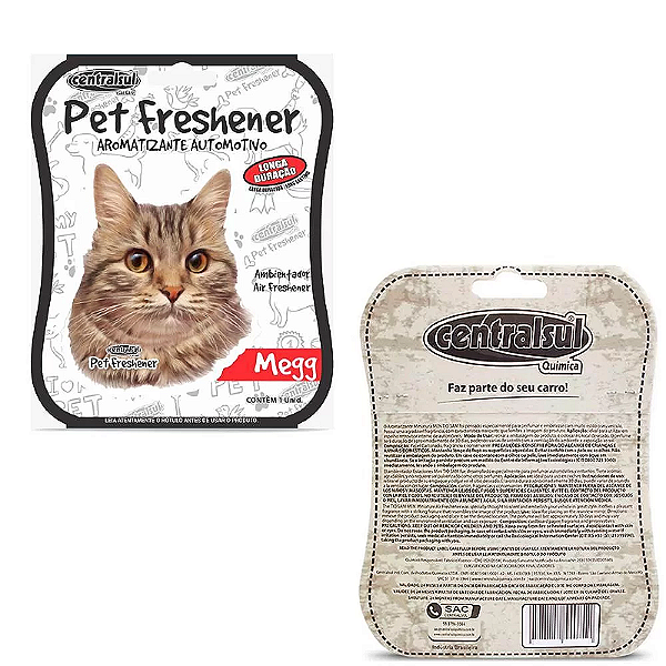 CENTRALSUL - AROMATIZANTE MINI PET MEGG GATO