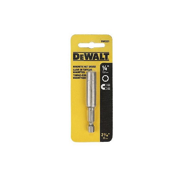 SOQUETE MAGNETICO 1/4POL. DW2221Z - DEWALT