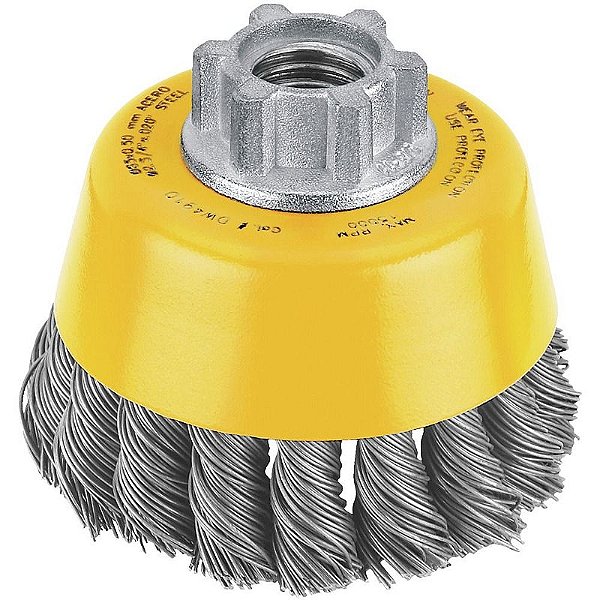 DEWALT - ESCOVA COPA TRANCADA 3POL.