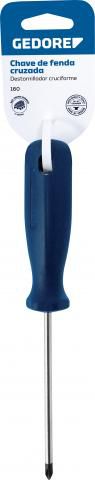 CHAVE DE FENDA CRUZADA C/EXPOSITOR 160-1/8X3 PH0 - GEDORE