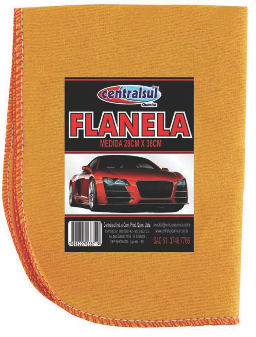 CENTRALSUL - FLANELA 28CM X 38CM