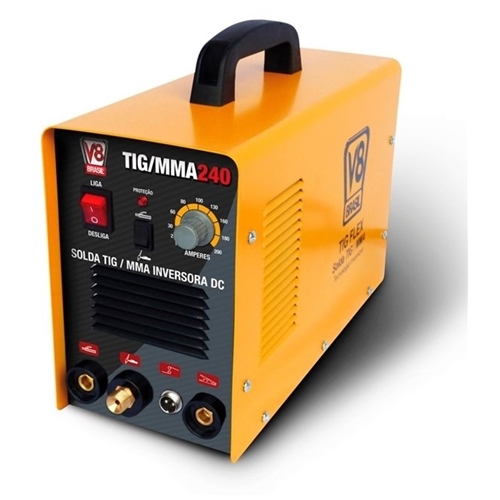 MAQUINA DE SOLDA TIG MMA 220V 240A - V8 BRASIL