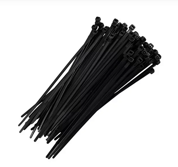 ABRACADEIRA NYLON PRETA 200X3,6 (C/ 100)