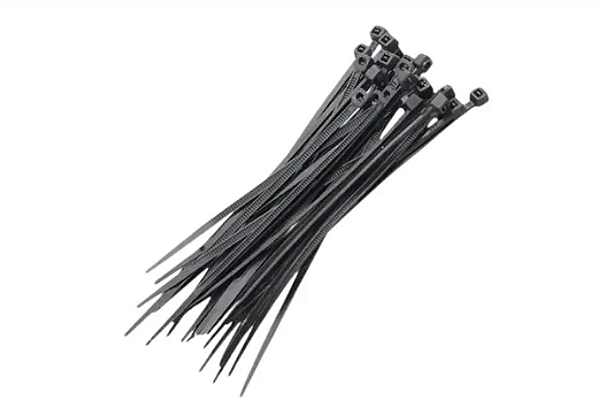 ABRACADEIRA NYLON PRETA 400X4,8 (C/ 100)