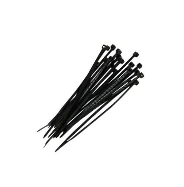 ABRACADEIRA NYLON PRETA 200X7,2 (C/ 50)