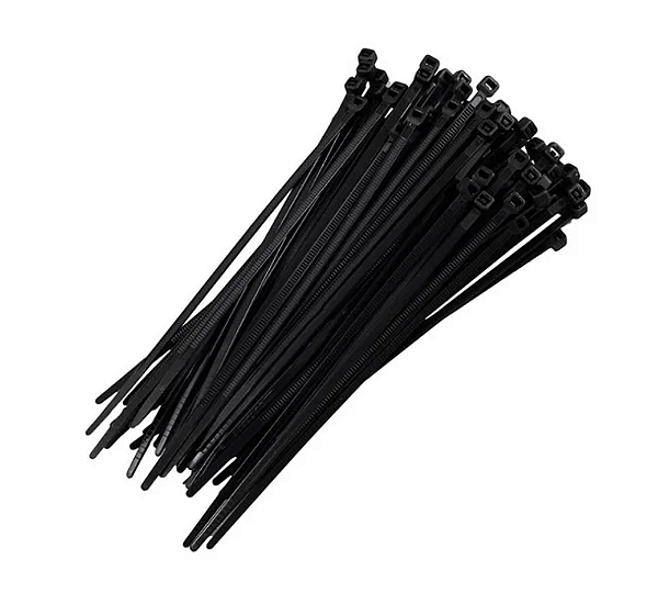 ABRACADEIRA NYLON PRETA 60X2,5 (C/ 100)