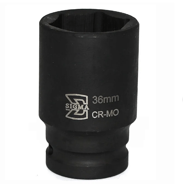 SOQUETE IMPACTO LONGO 3/4POL. 36MM (PRETO) - SIGMA