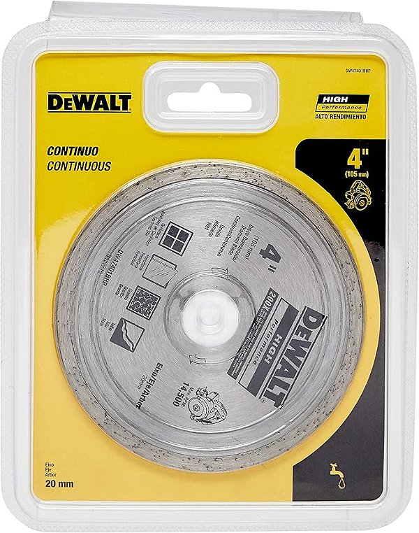 Disco Diamantado 4" 105MM Serra Mármore - DW47401BHP DEWALT