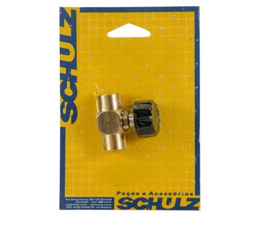 SCHULZ - REGISTRO REGULADOR 1/4 NPT C/ ROSCA FEMEA CURTO
