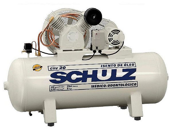 COMPRESSOR DE AR CSV 20/250 HMTA 5HP 220V 2P60HZ ISENTO DE